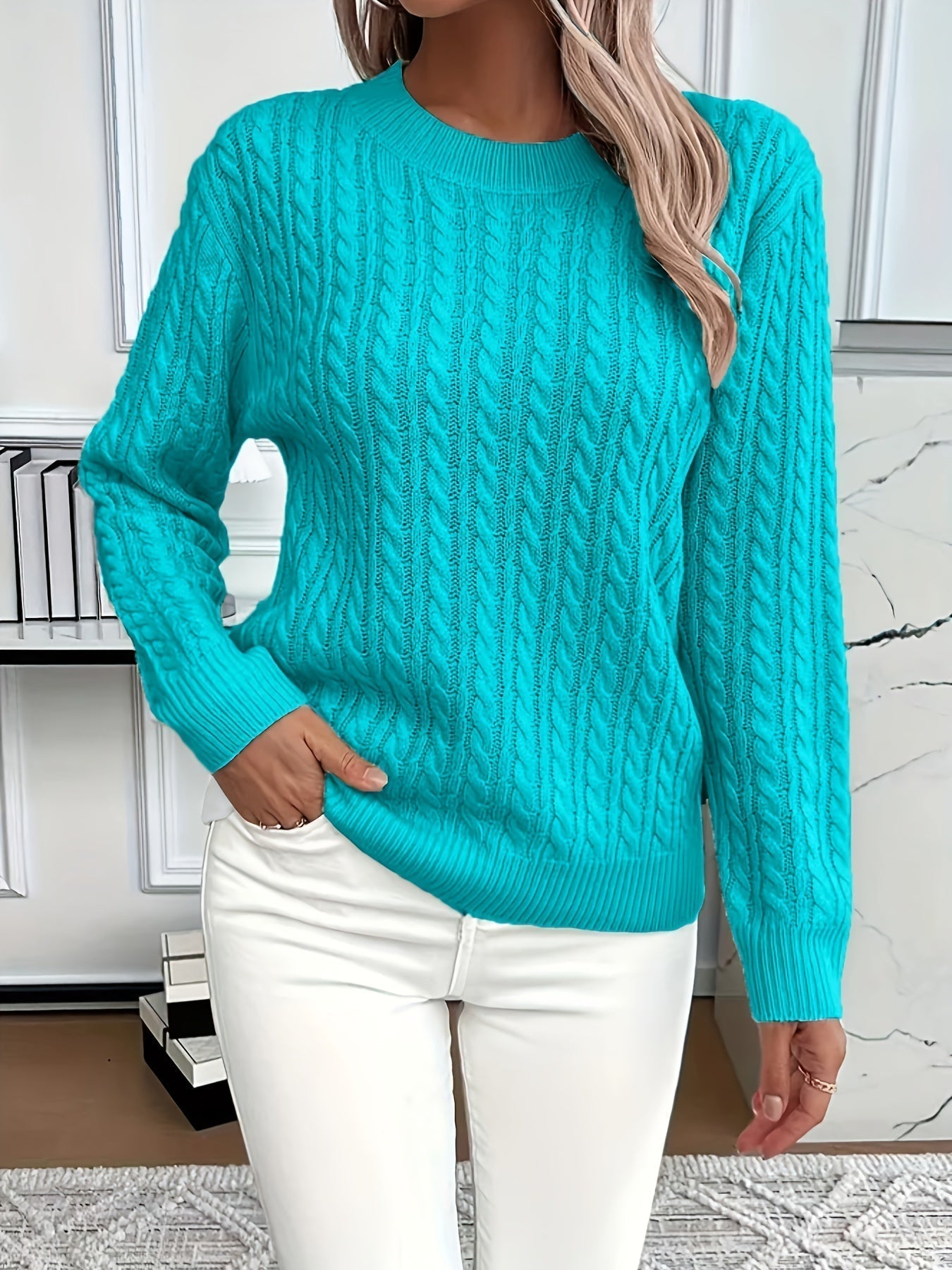 Lena – Cable Knit Sweater
