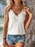 Women’s Lace Trim Spaghetti Strap Cami Top