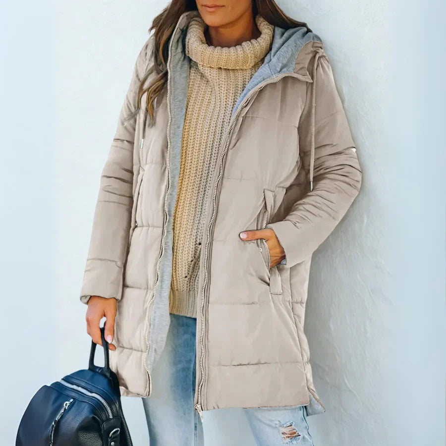 Grace | Casual Hooded Puffer Down Jacket