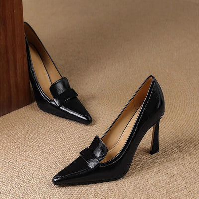 Kimiko - Patent Leather Pointed Toe Pumps