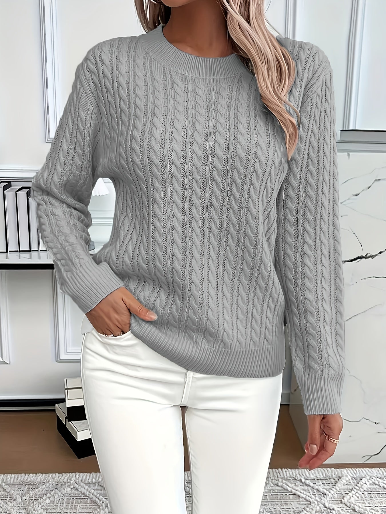 Lena – Cable Knit Sweater