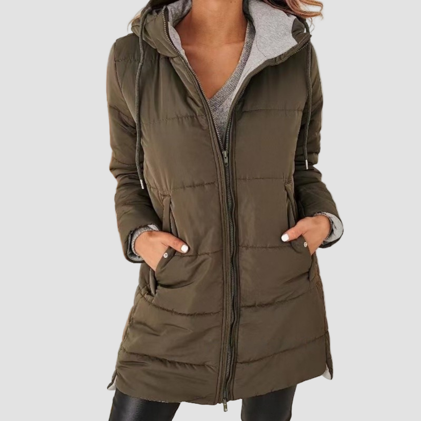 Grace | Casual Hooded Puffer Down Jacket