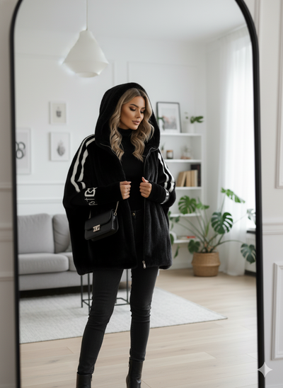 Ellah – Oversized Faux Fur Winter Coat