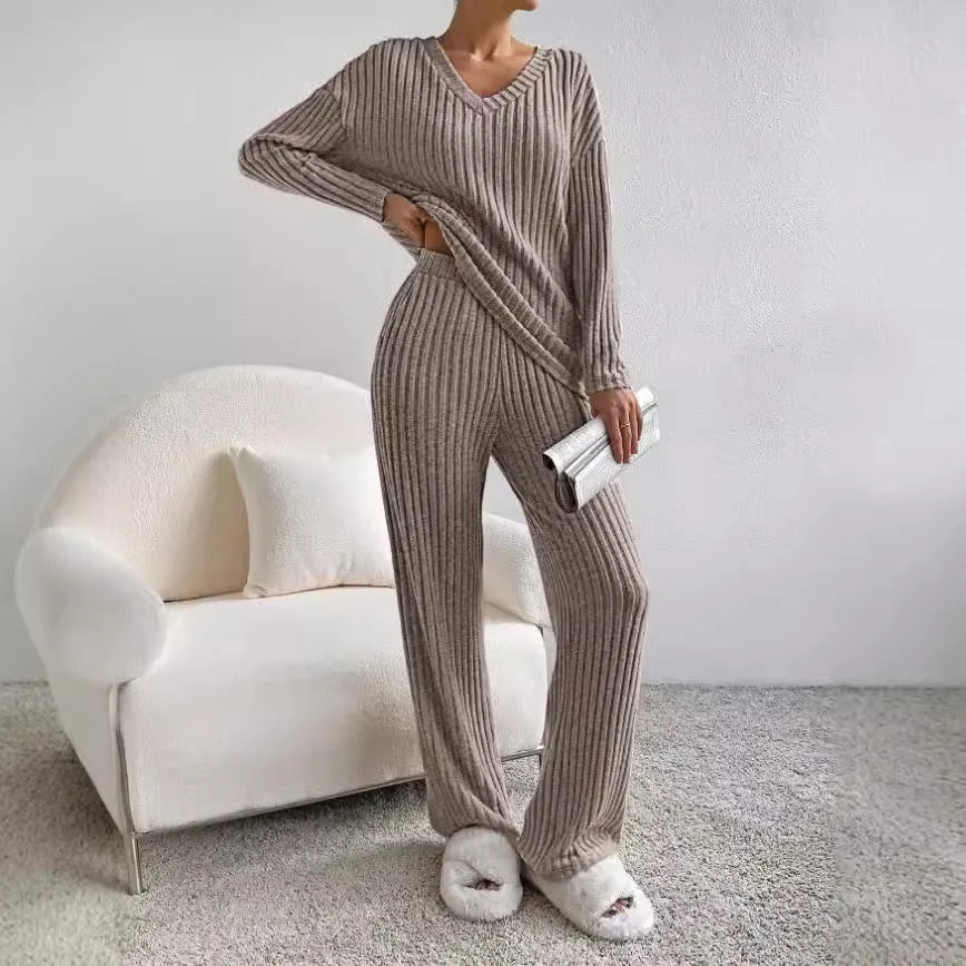 Calyntha - V - Knit Two-Piece Set