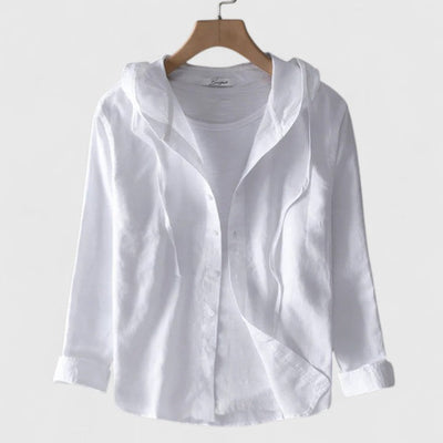 Demi | Elegant Hooded Blouse