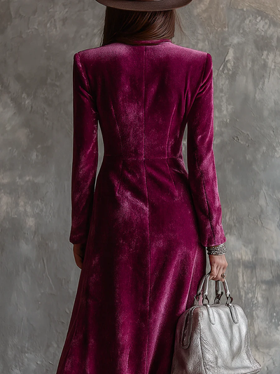 Vera – Velvet Blazer Maxi Dress