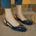 Orthopedic Slingback Buckle Loafers
