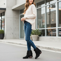 Fringe Western Ankle Boots