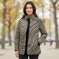 Patterned Quilted Snap Jacket