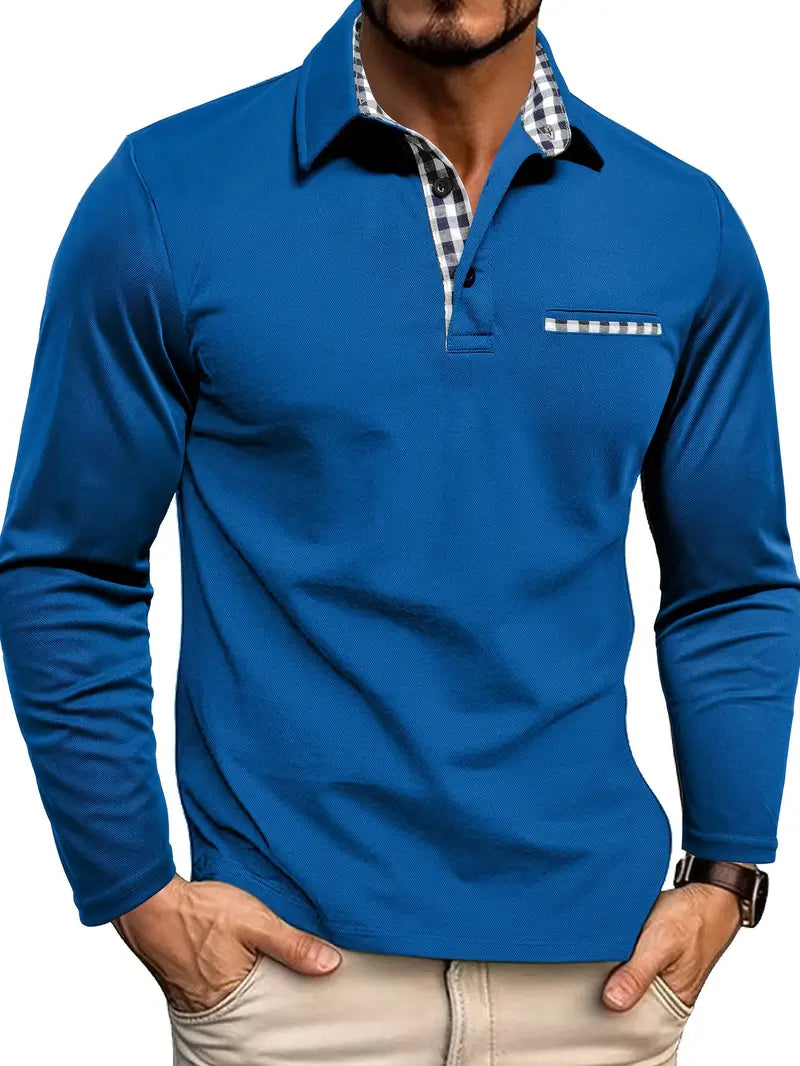GERNAN | Men's Long Sleeve Polo Shirt