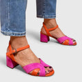 Aria | Block Heel Sandals Ankle Strap Orthopedic Comfort