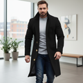 Men’s Classic Tailored Long Coat