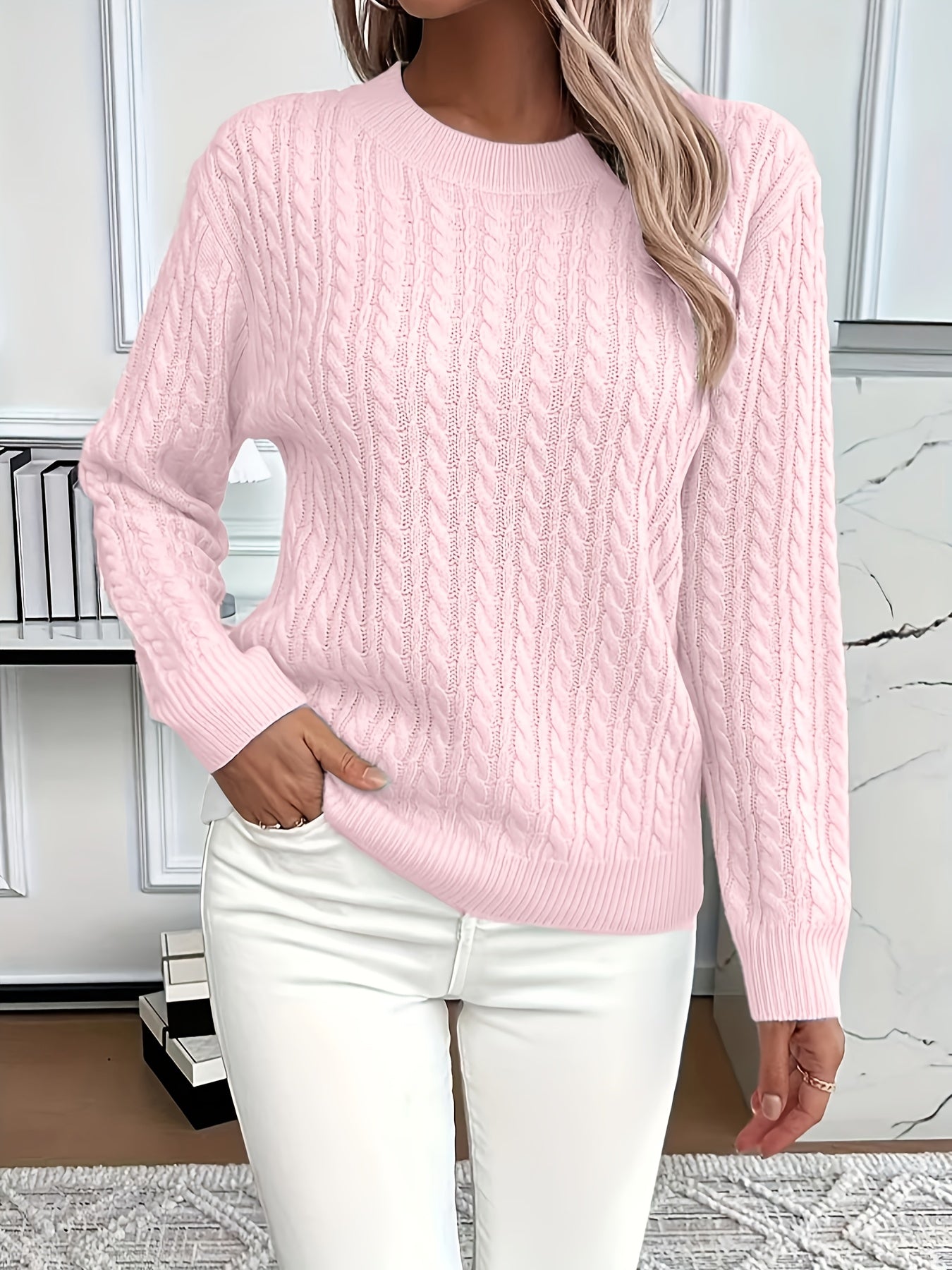 Lena – Cable Knit Sweater
