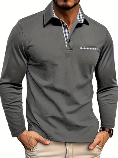 GERNAN | Men's Long Sleeve Polo Shirt