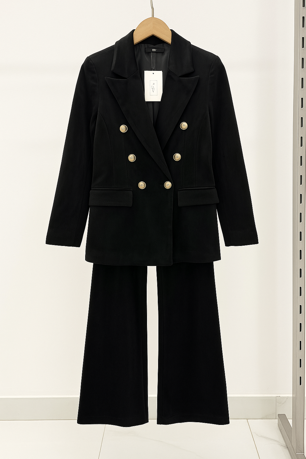 Dimitra - Velvet Double Breasted Blazer Set