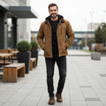 Men’s Winter Hooded Jacket with Warm Lined Interior