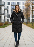 Women's Long Fleece-Lined Winter Jacket