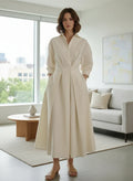 Structured Shirt Midi Dress