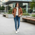 Classic Shearling Trim Jacket