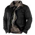 James | Men's Sherpa-Lined Western Snap-Button Mens Cardigan Jacket