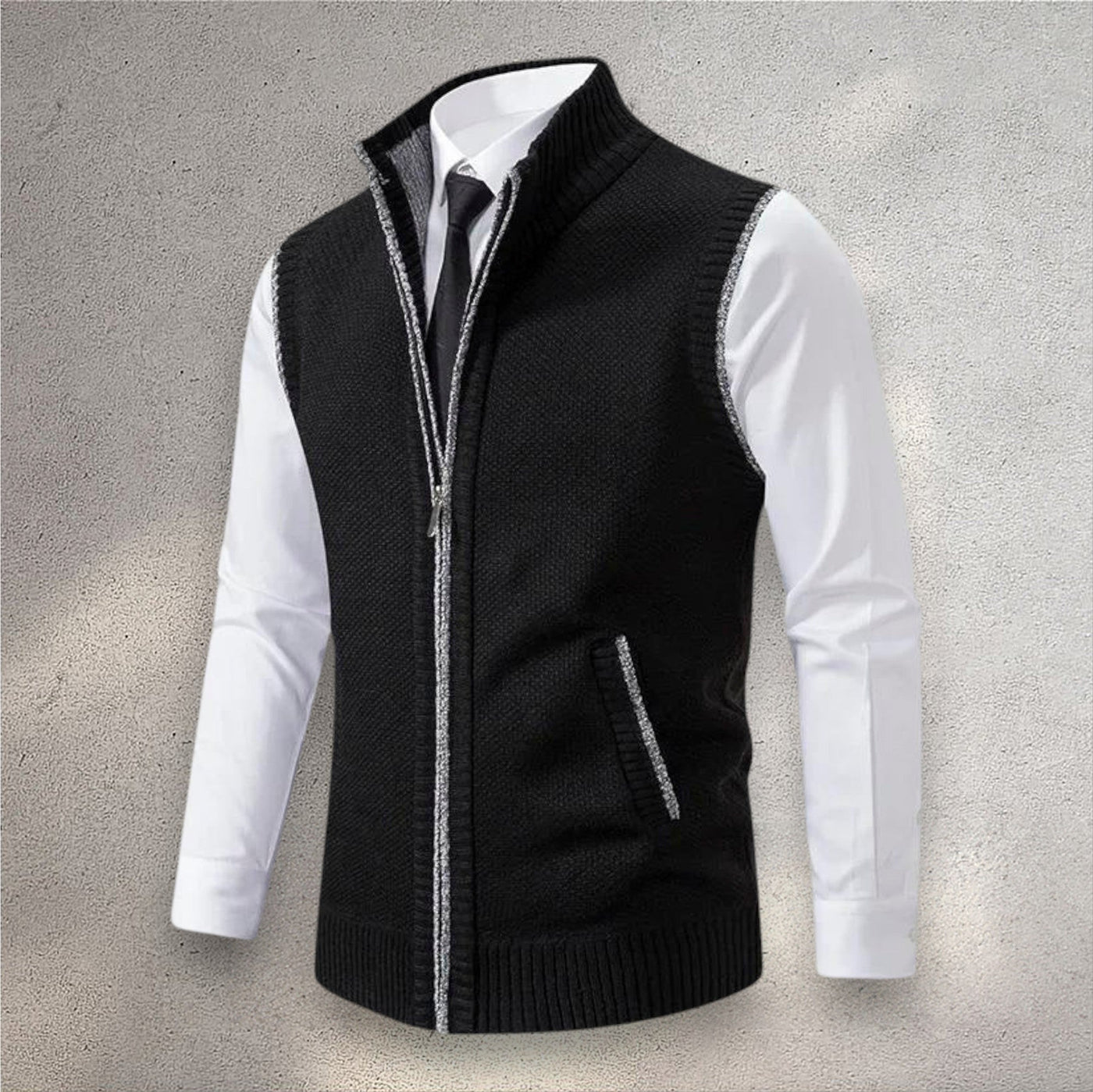 Levi | Full-Zip Knit Vest