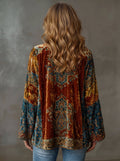 Sophia | Women's Boho Quilted Jacket Loose Fit Vintage Kimono Cardigan