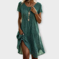 Scarlett | Women's Casual Flowy Polka Dot A-Line Midi Dress