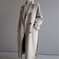 Layla | Women's Long Double-Breasted Cashmere Blend Coat