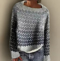 Layla | Women's Relaxed-Fit Gradient Fair Isle Knit Sweater